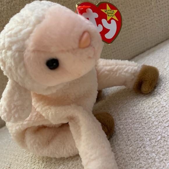 TY Original Beanie Baby Ewey The Lamb. Great condition with Tags attached - Picture 5 of 8